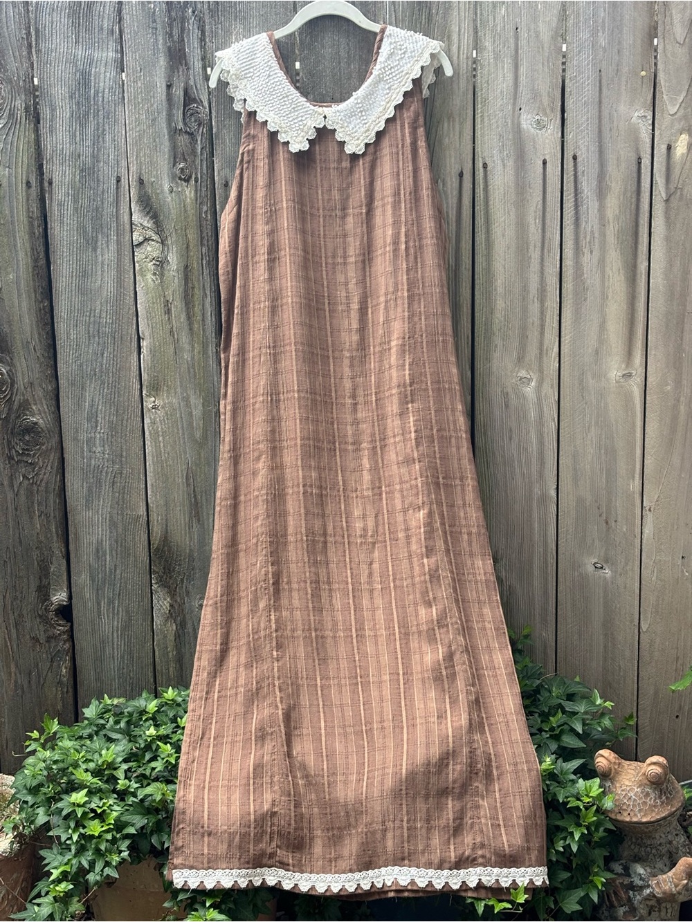 Taylor G. Dallas Texas Romantic Victorian Lace Maxi Dress, Vintage Women’s Large - Picture 9 of 11
